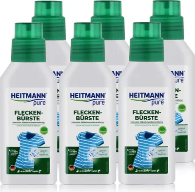 Produktbild von Heitmann pure Fleckenbürste 250ml - Intensive Wäschevorbehandlung (6er Pack)
