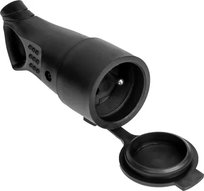 Productafbeelding van Elgotech rubberen stekkerdoos G-10GU met lus en aarding, zwart, 1 stuk