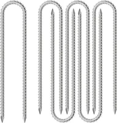 Produktbild von Erdnägel 30 cm, 6 Stücke, U-Form, rostfreier Stahl, für Zelte