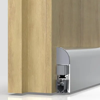 Produktbild von Athmer Türdichtung Wind-Ex Nr.1-310 Auslösung 1-seitig Länge 985mm silberfarben eloxiert - 1-310-0985