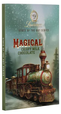 Produktbild von Laurence Xmas Magical Vollmilchschokolade mit Knusperreis und Mandeln, 85 g