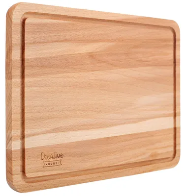 Productafbeelding van Creative Home Houten snijplank, 30,5x22,5x1,5cm, Natuurlijk Beukenhout