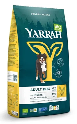(DLA PSA DOROSŁEGO) KARMA Z KURCZAKIEM BIO 10 kg - YARRAH