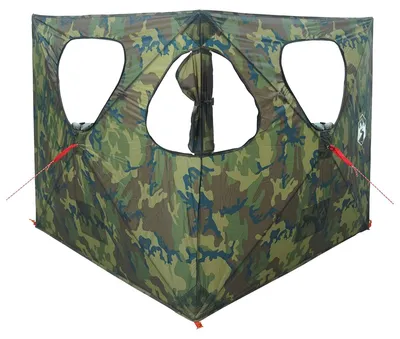 Image de vidaXL Tente de chasse 145 x 145 x 150 cm, camouflage, polyester et acier