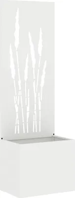 Zdjęcie produktu dla Donica Ogrodowa Z Dekoracyjną Płytą Biały 50 X 140 Cm Lumarko!