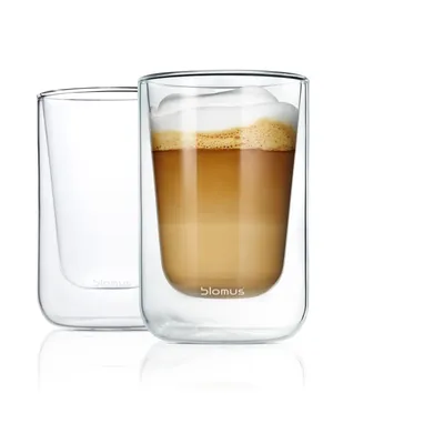 Immagine prodotto di Blomus bicchieri termici bicchieri da cappuccino bicchieri da tè NERO Set da 2 pezzi