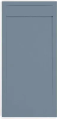 Produktbild von Mineralguss-Duschwanne extra flach QUORE Schieferoptik ANTHRAZIT 80x200cm