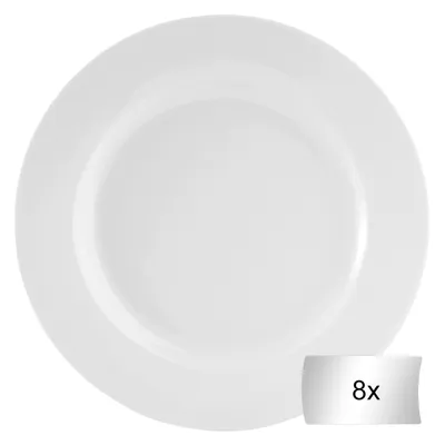 Produktbild von Dessertteller - Weiß - Ø 20 cm - Porzellan - 8er Set