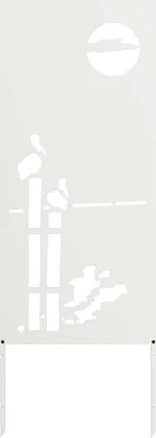 Produktbild von vidaXL Garten Sichtschutz-Leinwand Weiß 50 x 140 cm