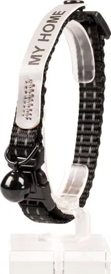 Produktbild von Duvo+ Reflektierendes Katzenhalsband mit Adresse schwarz