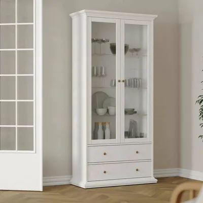Produktbild von Vitrine - Weißer Schaukasten 41,6x96,2x200,8h cm