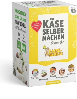 Produktbild von Käse selber machen Starter Set - Lab wählbar: mit Naturlab