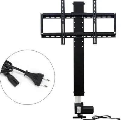 Obrázok produktu pre Elektrický zdvíhací stojan na TV, 700 mm nastaviteľná výška, podporuje televízory s uhlopriečkou 26"-57", čierny