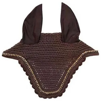 Produktbild von Kentucky Horsewear Fliegenmütze Wellington Stone & Pearl Soundless Dunkelbraun