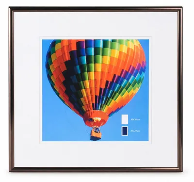 Produktbild von Bilderrahmen mit Klarglas quadratisch fotorahmen Kunststoff Posterrahmen Vintage Collage Picture Frame New Lifestyle - Farbe: Antrazit | Format: 30x30