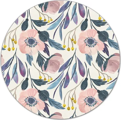 Produktbild von Glas-Herdabdeckplatte Glaskeramikkochfeld-Abdeckung Schneideplatten - 40 cm - Pastell Feldblumen