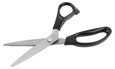 Produktbild von Zackenschere - Professionelle Schneiderschere mit Dreieckskante für Stoffe - 3 mm, 5 mm und 7 mm Schnittbreite