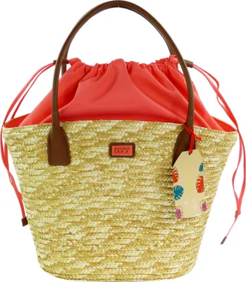Produktbild von Mandarina Duck Seashell Straw Bag Coral