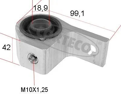Produktbild von Lagerung Lenker für CITROËN Berlingo / Berlingo First (MF, GJK, GFK) Vorne 80005452 CORTECO
