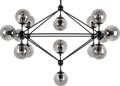 Obrázok produktu pre Závesná lampa Planetario 15 čierna - dymové farby