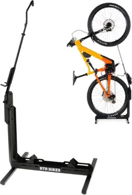 Zdjęcie produktu dla Stojące stojaki rowerowe – idealne do rowerów górskich i szosowych – stojaki rowerowe o szerokości od 24 do 29 cali – wolnostojący system parkowania rowerów – pojedyncze stojaki rowerowe