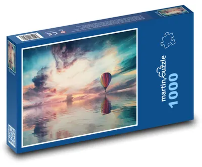 Obrázek produktu pro martinpuzzle - Puzzle 1000 - Horkovzdušný balón letící nad mořem