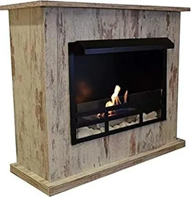 Produktbild von Ethanol und Gelkamin Kamin Modell Armin Deluxe Royal Vertiko Shabby