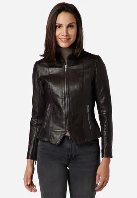 Produktbild von Damen Lederjacke Ricano ABIGALE – Braun / M