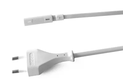 Produktbild von THEBO Anschlussleitung weiß mit Eurostecker - Länge 2 Meter / Zubehör / Leuchtenzubehör
