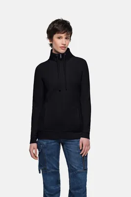 Zdjęcie produktu dla HAKRO® 10008659280683 HAKRO® Damen Sweatjacke College schwarz Größe L