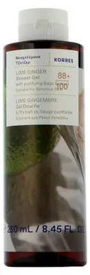 Zdjęcie produktu dla Korres Żel pod prysznic Lime Ginger (250 ml)