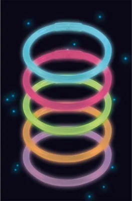Produktbild von 10 Bunte Power Glowsticks 20cm
