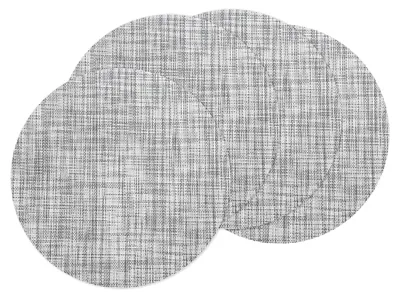 Imagen del producto de Omgoods - Juego de 4 individuales redondos de PVC - Antideslizantes, resistentes al calor