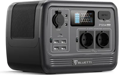 Produktbild von BLUETTI PS54 700W Tragbarer Stromerzeuger, 537 Wh LiFePO4 Batterie mit 2 AC-Ausgängen, Tragbare Powerstation für Camping, Reisen, Wohnwagen, Urlaub