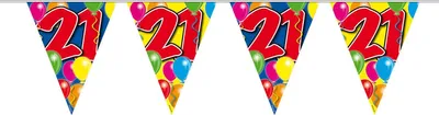 Produktbild von Spectacular 21st Birthday Wimpelkette 10m