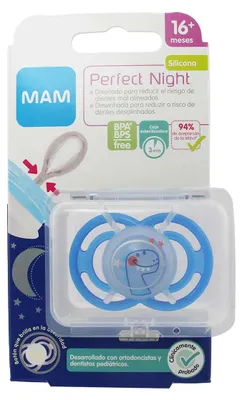 Produktbild von Mam Perfect Night Silikon 16 Monate Blau 1 Stück