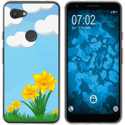 Produktbild von PhoneNatic Case kompatibel mit Google Pixel 3a XL Silikon-Hülle Ostern M4