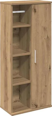 Zdjęcie produktu dla vidaXL Szafka łazienkowa z uchwytem na kółkach dąb Artisan 39x22x90 cm