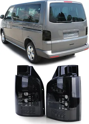 Immagine prodotto di Fari posteriori combinati a LED in nero fumo per VW Bus T5 con portellone posteriore di