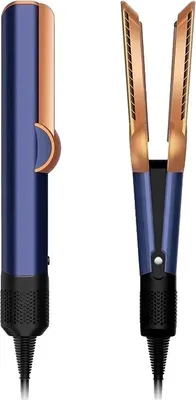 Produktbild von Haarglätter und Haartrockner, schnelle Erwärmung, ionische Technologie, Blau