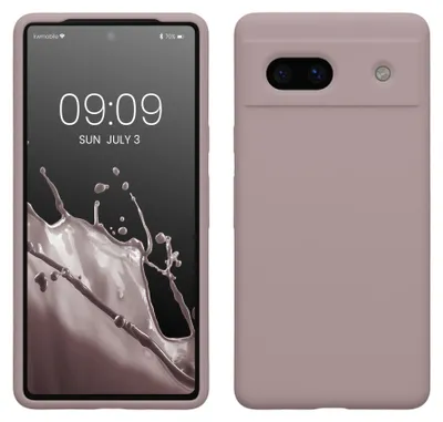 Produktbild von kwmobile Handyhülle für Google Pixel 7a Hülle, für Pixel 7a Case - Hülle Silikon - kabelloses Laden - Nude Lilac