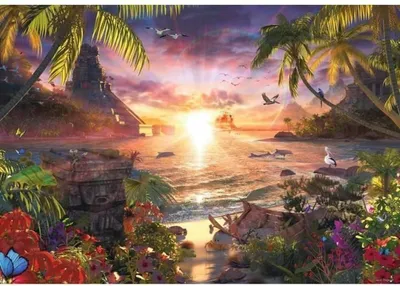 Obrázok produktu pre Puzzle Ravensburger - Západ slnka v raji, 18000 dielikov