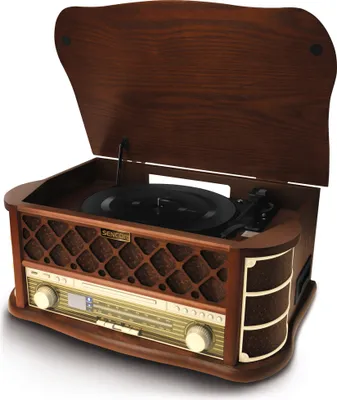 Zdjęcie produktu dla Sencor STT 016, Brązowy, 33,45,78 RPM, AM, FM, 6 W, MP3, WMA, 19 W