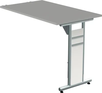 Produktbild von Anbautisch C-Fuß 100x60x68-82 cm anthrazit