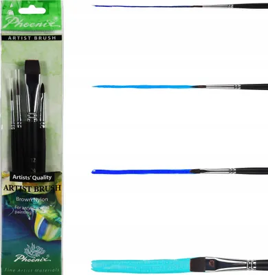 Obrázok produktu pre Sada štetcov Phoenix, 4 kusy, 6601S2