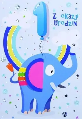 Obrázek produktu pro Přání k narozeninám – první narozeniny TS01 – Trend