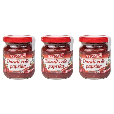 Produktbild von Kalocsai Daralt Erös Paprika 3er Sparpack (3x210g) – Original Ungarische Scharfe