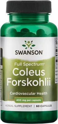 Immagine prodotto di Coleus Forskohlii 400 mg 60 capsule Swanson Health Products