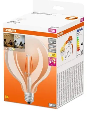 Obrázek produktu pro Osram Superstar Classic Globe, 7 W, E27, 15000 h, Teplá bílá