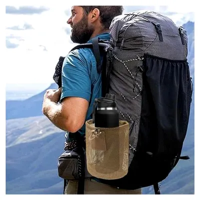 Produktbild von Kleine Tasche | Faltbare Netztasche mit Schnellverschluss | Gürtel-Kordelzug-Organizer für Outdoor-Aktivitäten